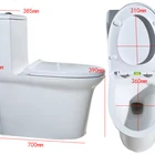 Elegant One-piece Toilet Mute Flushing Closet M-081P Dual Flushing System Bathroom WC