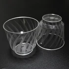 Transparent 9 OZ Cold Coffee Dessert Plastic Disposable Cup