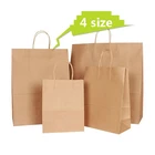BIODEGRADABLE Bread Paper Bag China Manufacturer Eco Printed Cheap Recycled Brown Kraft Bread Packaging Shopping Paper Bags