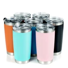 Tumbler Wholesale Custom Logo 20oz/30oz Double Walled Stainless Steel Coffee Tumbler Cups With Lids