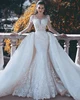2020 New Collection Popular Mermaid Lace Bridal Dress Wedding Dress With Detachable Train