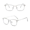 2019 Wholesale Men Eyeglasses Frames Square Metal Blue Light Blocking Glasses Frame