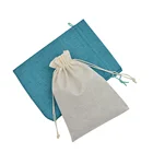 custom jewellery drawstring rope bags canvas pouch