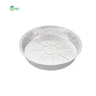 China manufacturer disposable round shallow aluminum foil pizza pan