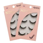 Mink Eyelashes Mink 3d Eyelash Free Makeup Samples Eye Lashes Packaging Box Full Strip 3D Mink Eyelashes