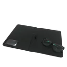 Hot selling custom high-end luxury leather portfolio bags pad folio folder logo embossed