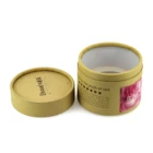 wholesale custom food grade tube luxury cylinder Kraft paper box for cosmetic packaging