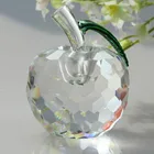 wedding souvenir gift crystal apple paper weight crystal glass apple gifts