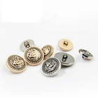 Custom high quality metal polyester coat jacket button