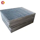 Forge Welding CS Steel Floor Grating with Serrated Bearing Bar