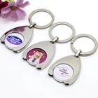 Wholesale Custom Metal Blank Token Trolley Coin, Metal Shopping Cart Token Coin