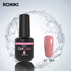 Polish Gel Polish RONIKI Nail Painting Free Samples Colors Long Lasting Soak Off UV Gel Nail Polish