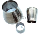 Hydraulic pipe fitting welded concentric stainless steel sanitary reducer