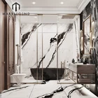 factory price wholesale interior stone Material china panda white marble tiles for floor and wall