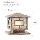 Aluminum Outdoor Garden Main Gate Pillar Light