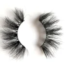 Eyelashes Wholesale Luxury Fluffy 25mm Lashes Vendor 3d Dramatic 25mm 27mm Fluffy Mink Eyelashes With Customized Boxes