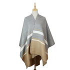 Acrylic Scarves Fashion Design Camel Acrylic Ladies Winter Scarves Shawls