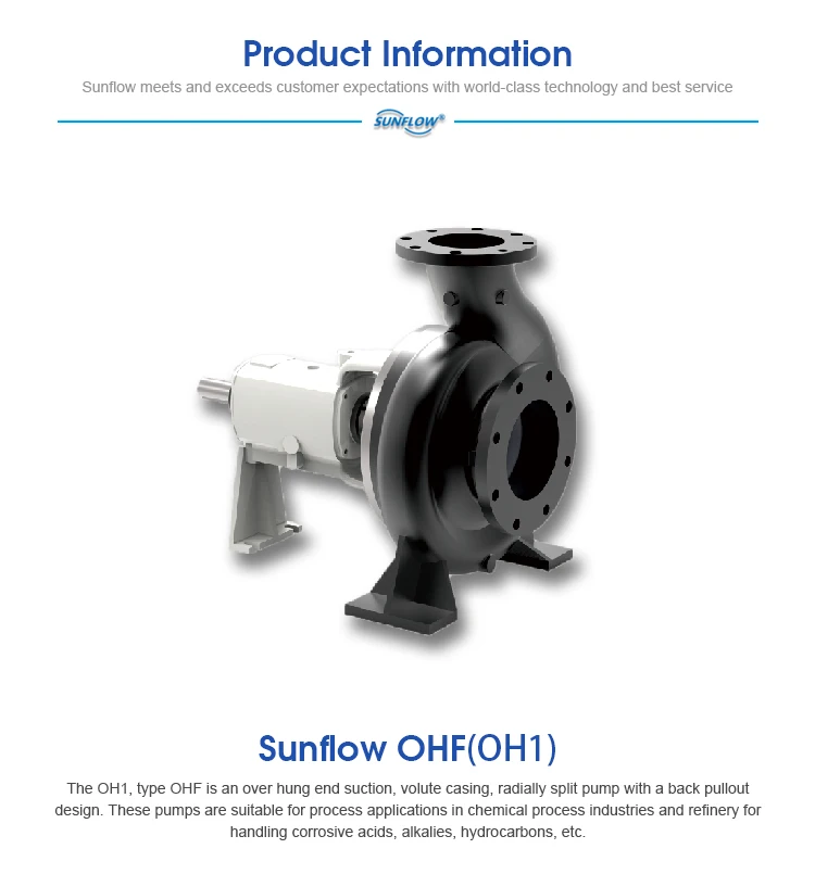 sunflow chemical norm pump iso 2858 din 24256 ohf