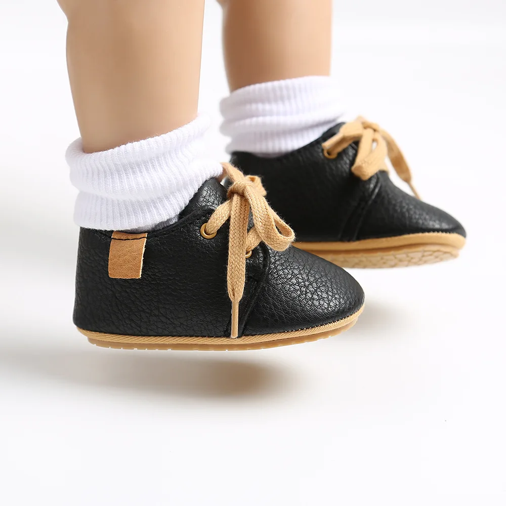 2020 Leisure Style Pure Color Antiskid TPR Sole Baby Shoes New Born Walking Baby Shoes manufacture