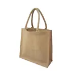 Hot fashion customized logo cheap durable natural white jute bag