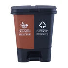 40 Liter Plastic Rubber Park Pakistan Wet and Dry Separable Double Dustbin