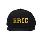 Custom 3D Puff Embroidery Flat Brim Snapback Cap