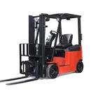 RED-LIFT High Quality Four Wheel Electric Lithium battery operated Forklift truck with AC power