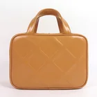 20/21SS Functional travel storage bag perfestional portable makeup bag women toiletry bag with debossed pattern