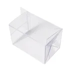 transparent PVC gift folding thin plastic packing clear box