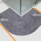 Custom bath mat L shaped for shower enclosure