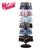 Rotating DVD Wire Display Stand Revolving CD Rack