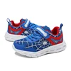 factory casual shoes fashion high quality cartoon shoes for boy kids spiderman shoes