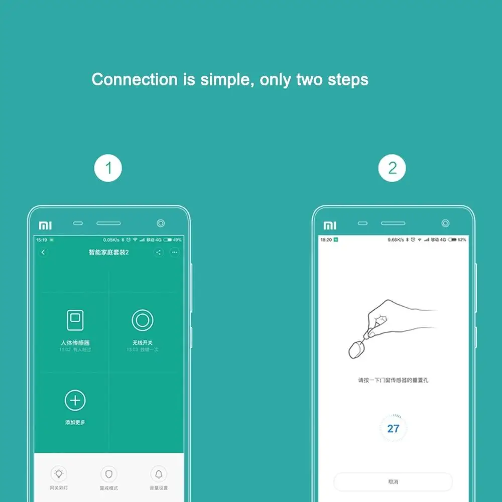 Xiaomi Door Window Sensor Pocket Size xiaomi Smart Home Kits Alarm System work with Gateway mijia mi home app - ANKUX.COM