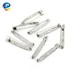 cheap 30mm metal chest cards safety pins 3cm silver badge clip copper safty pin