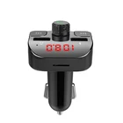 Gxykit認定g15デュアルusbハンズフリー5v 2.1a車の充電器fmトランスミッター15m 87.5-108.5 mhz車のbluetooth mp3プレーヤー