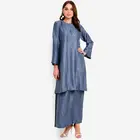 Latest Design Baju Kurung Cotton Islamic Winter Clothing
