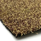 Brown Grass Grass Turf UNI Curly Brown Color Artificial Grass Carpet For Gym Fitness Turf