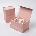 Custom Logo Premium Luxury Pink Cardboard Paper Gift Wig Hair Extension Magnetic Packaging Box