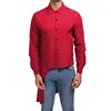 Hot sale solid color long sleeve online wholesale shop shirt vest Tuxedo Shirts with low price