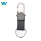 Oneway Custom Logo Key Chain Keyring Metal Genuine Car Pu Leather Clip Keychain