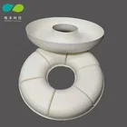 New fashion 6 cavities biodegradable paper moon cake packaging box, degradable sugarcane pulp packaging box