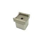 stainless steel square pipe end cap Stair Railing Handrail Fittings
