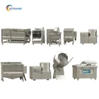 frozen french fries machinery 50-100kgh semi automatic french fried potatoes chips production line