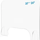 Table Shield Plexiglass Sheets Custom Protective Free Standing Screen Office Students Clear Acrylic Sneeze Guard