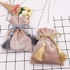 Wholesale cheap price custom bulk soft velvet jewelry pouch