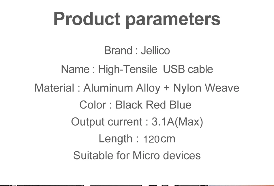 2019 Jellico 1m USB3.1 Type C to USB 2.0 Fast Charging Data Cable - ANKUX.COM