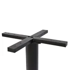 Table Material Metal Iron Table Mature Technical Cross Top Table Base With Cast Iron Material