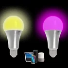 Smart WiFi Light LED Bulb, RGB Changing, Compatible with Alexa and Google Home Assistant, No Hub Required, A19 E26 Multico