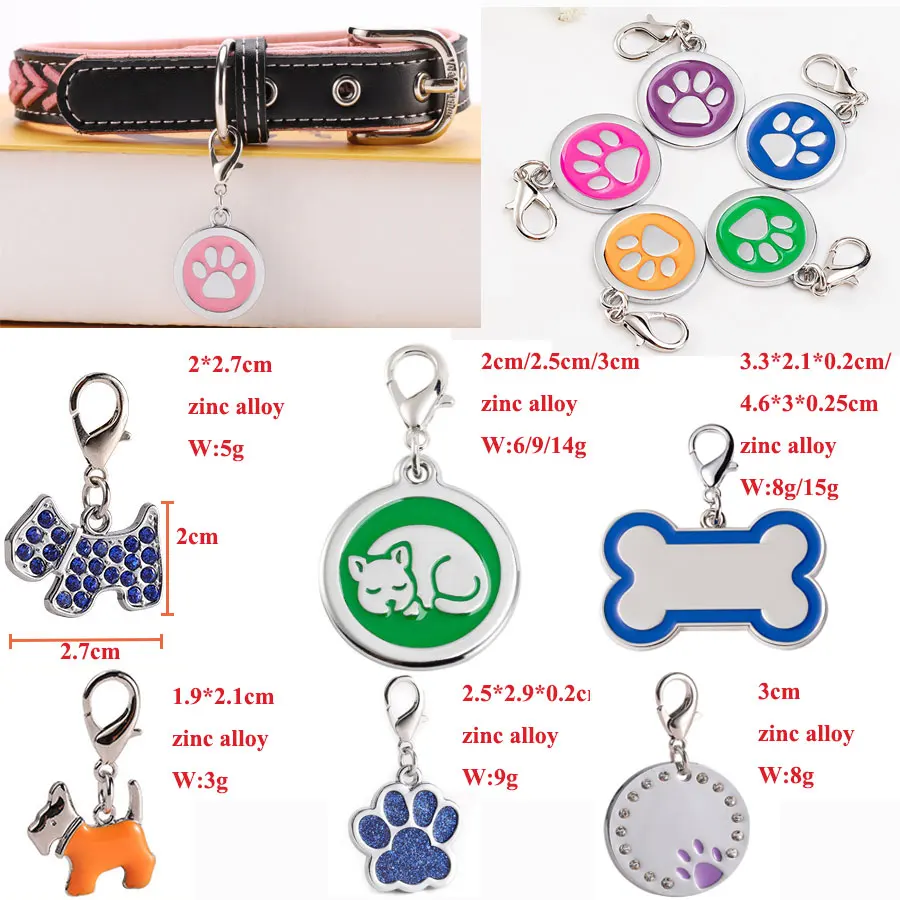 Factory Price  Custom Metal Blank  ID Pet Daisy Flower Shape Dog Tag for Bag Zipper