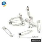 wholesale silver metal safty pins 25mm zinc alloy safety pin for name tag and badge